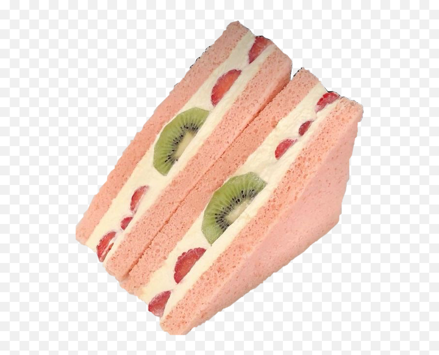 Fruit Cake Sandwich Japanese Food Sticker By Yesitsleia Emoji,Strawberry Cake Emoji