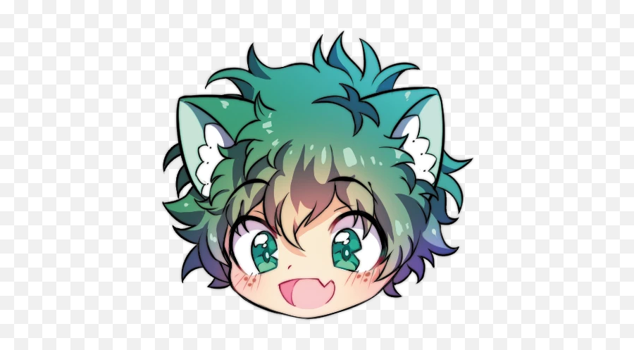 Deku Midoriya Izuku Izukumidoriya - Deku Kawaii Chibi Emoji,Deku Emoji