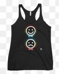 Comedy U0026 Tragedy Emoji Womenu0027s Racerback Tank U2013 Thespian,Cursed Emoji Looking Away