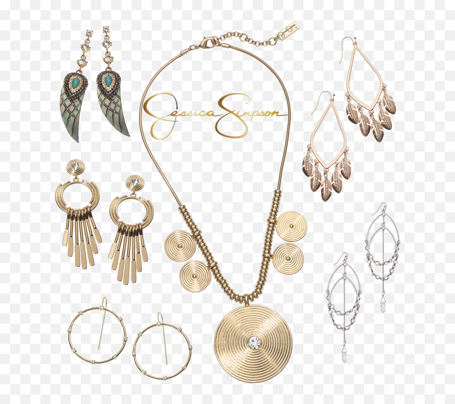 Jessica Simpson Glitz U0026 Gold Jewelry - Solid Emoji,Emoji Necklaces