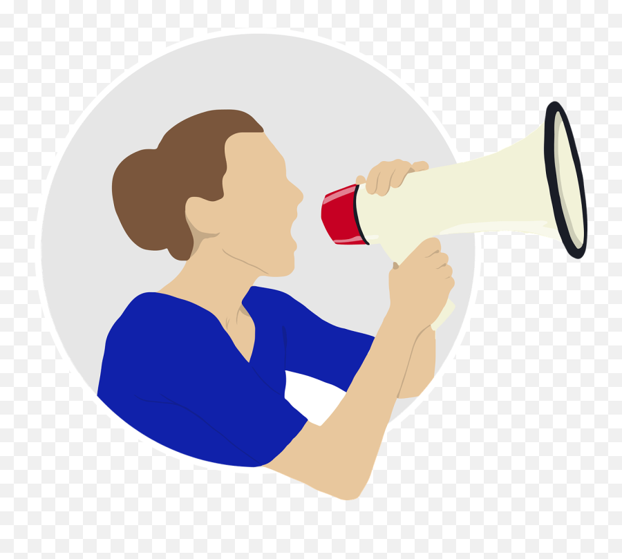 60 Free Shout U0026 Megaphone Vectors - Pixabay Mujer Con Megafono Png Emoji,Megaphone Emoji