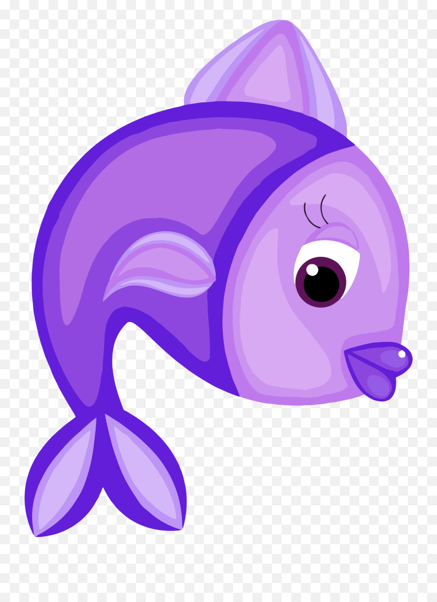 Purple Fish Cartoon Png Png Image With - Purple Fish Clipart Png Emoji,Blue Fish Emoji