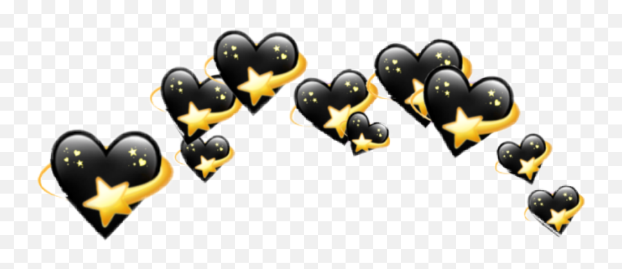 Black Wallpaper With Heart Emoji - Transparent Emoji Crown Png,Heart Emojis