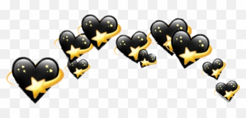 Black Wallpaper With Heart Emoji - Transparent Emoji Crown Png,Heart Emojis