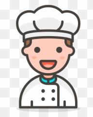Man Cook Emoji Clipart - Man Tipping Hand Emoji Png,Chef Emojis
