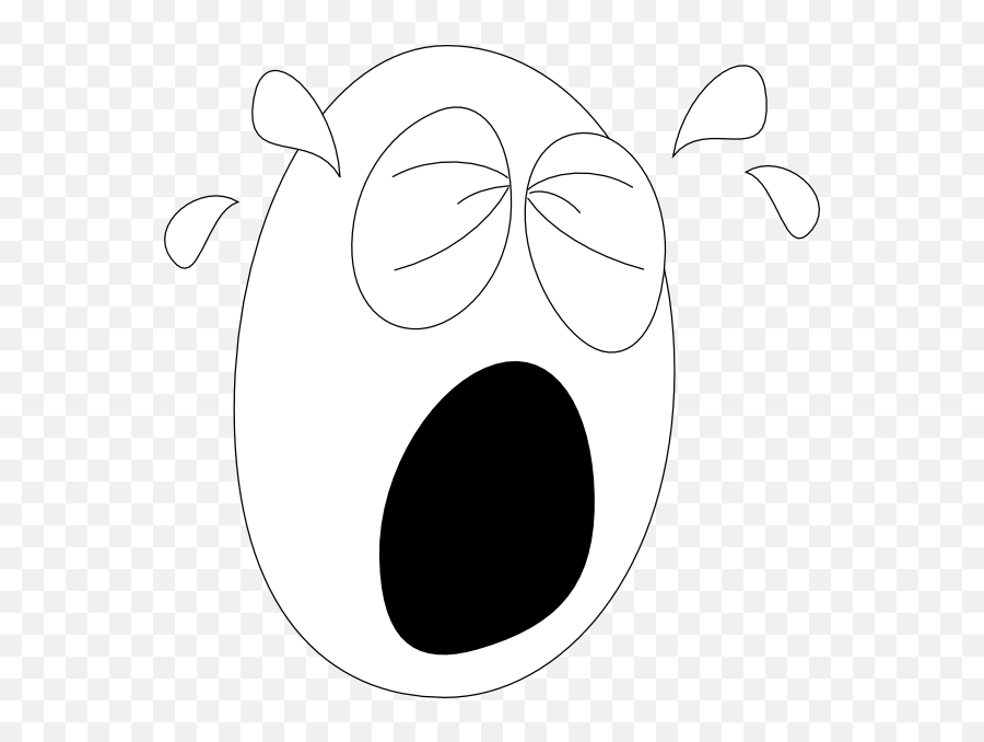 Free Crying Face Cartoon Download Free Clip Art Free Clip - Crying Clipart Face Black And White Emoji,Laughing Cring Emoji