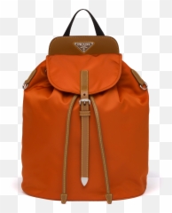 Nylon And Saffiano Leather Backpack - Prada Backpack Emoji,Emoji Flap Backpack