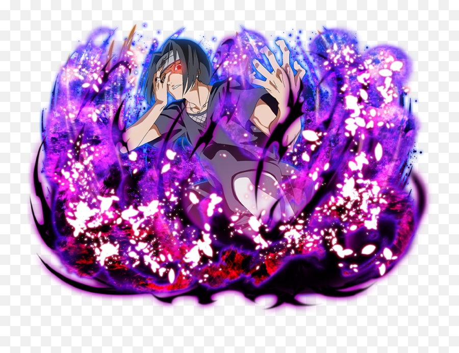 Itachi Blazes In Purple Aura - Itachi Y Sasuke Susano Emoji,Au/ra Emoji