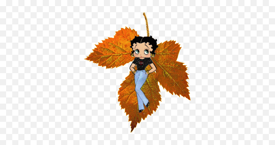 Image Result For Betty Boop Fall - Betty Boop Autumn Emoji,Kick Boot Animated Emoticon