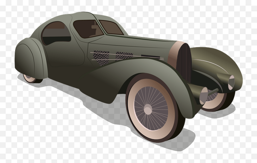 1935 Bugatti Type 57s Competition Coupe Aerolithe Clipart - Antique Car Emoji,Free Downloadable Classic Cars Emojis