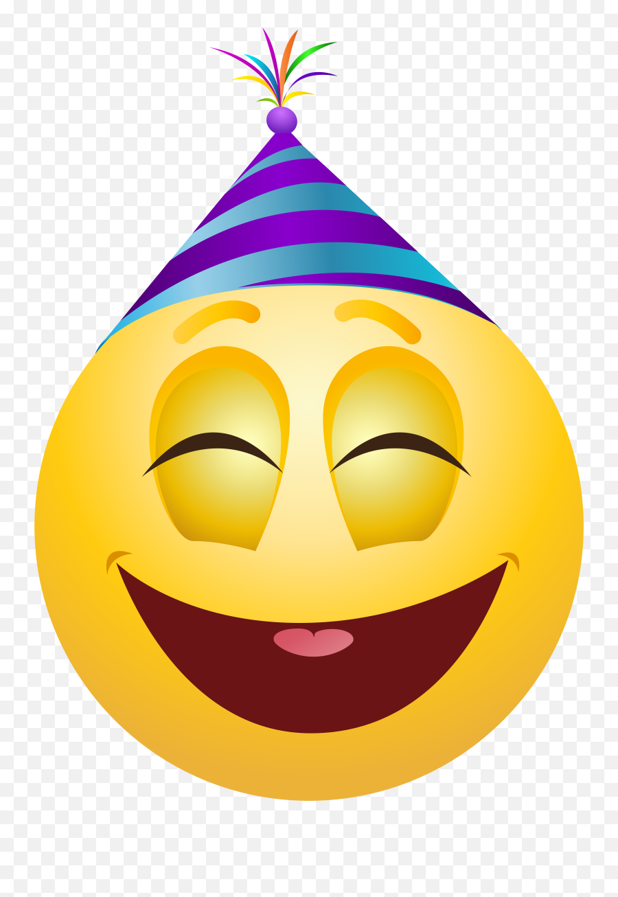 Happy Birthday Png - Party Smiley Transparent Background Emoji,Birthday Emoji