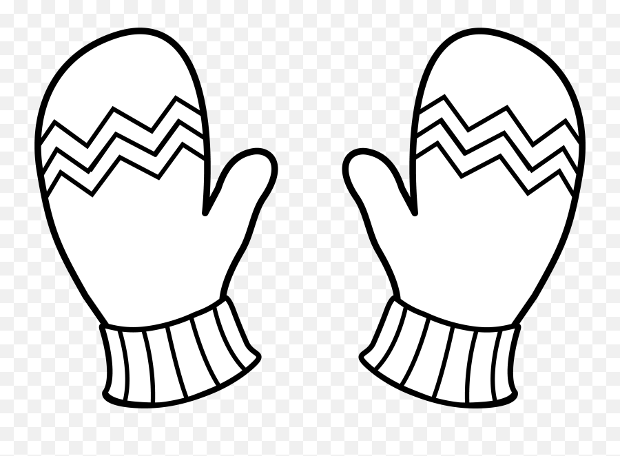 Mittens Gloves Coloring Pages Color Luna - Mittens Clipart Black And White Emoji,Mitten Emoji