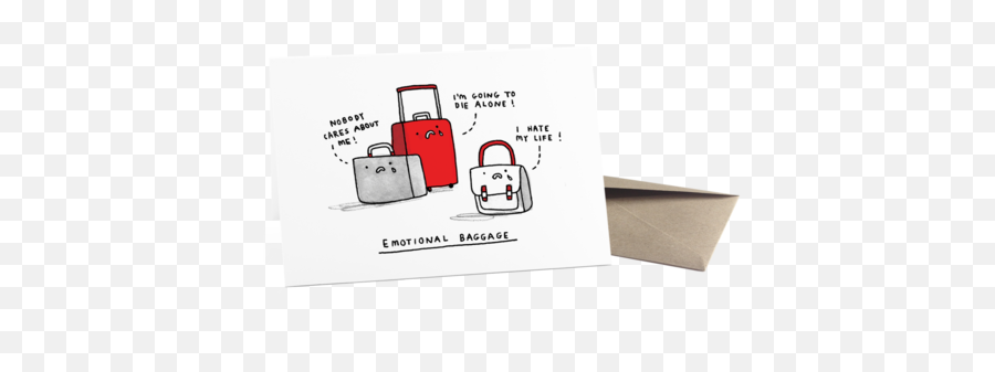 Gemma Correll - The Red Door Gallery Draw Your Emotional Baggage Emoji,Rell Emotion Cards