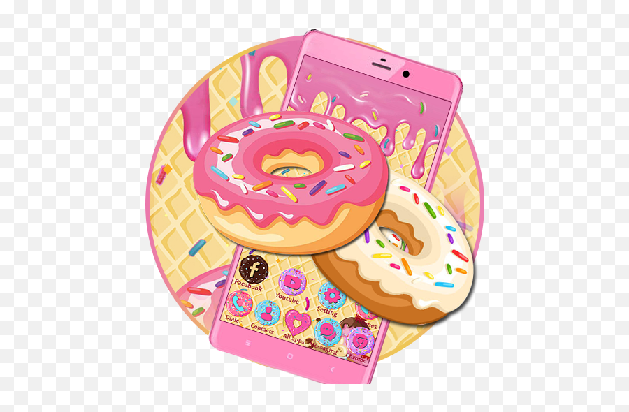 Sweet Cute Donuts Themes Hd Wallpapers - Cute Donuts Emoji,Emoji Donuts