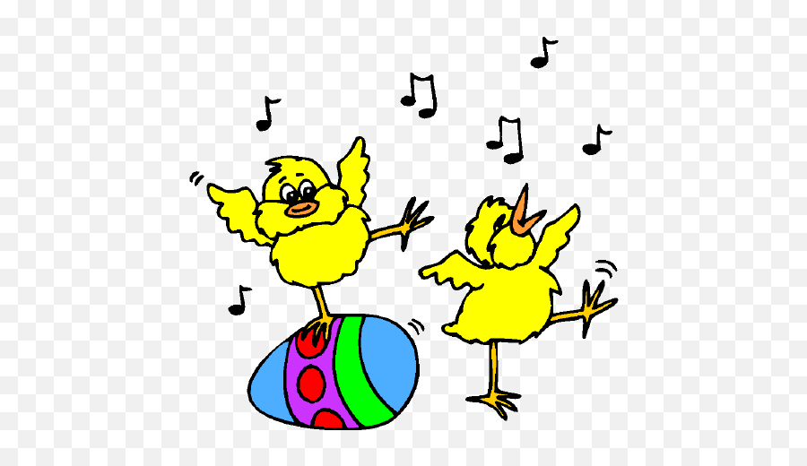Feliz Pascua De Resurreccion Para Colorear - Clip Art Library Dancing Bird Gif Png Emoji,Invitaciones De Emojis Para Imprimir En Espa?ol