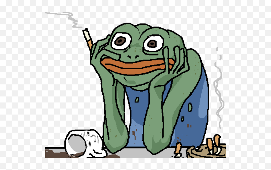 Pol - Politically Incorrect Thread 144633305 Frog With Cigarette Meme Emoji,Kermit Tea Emoji