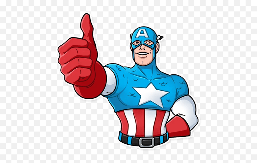 Pin - Captain America Stickers For Whatsapp Emoji,Como Aparecen Los Emojis De Los Avengers