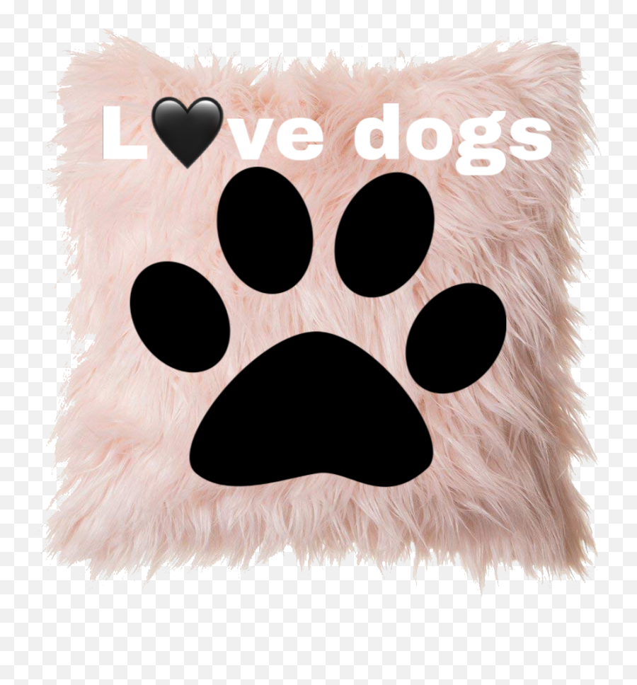 Pillow Pillows Dog Sticker By Hayden Dunleavie - Green Dog Paw Print Emoji,Pink Emoji Pillow