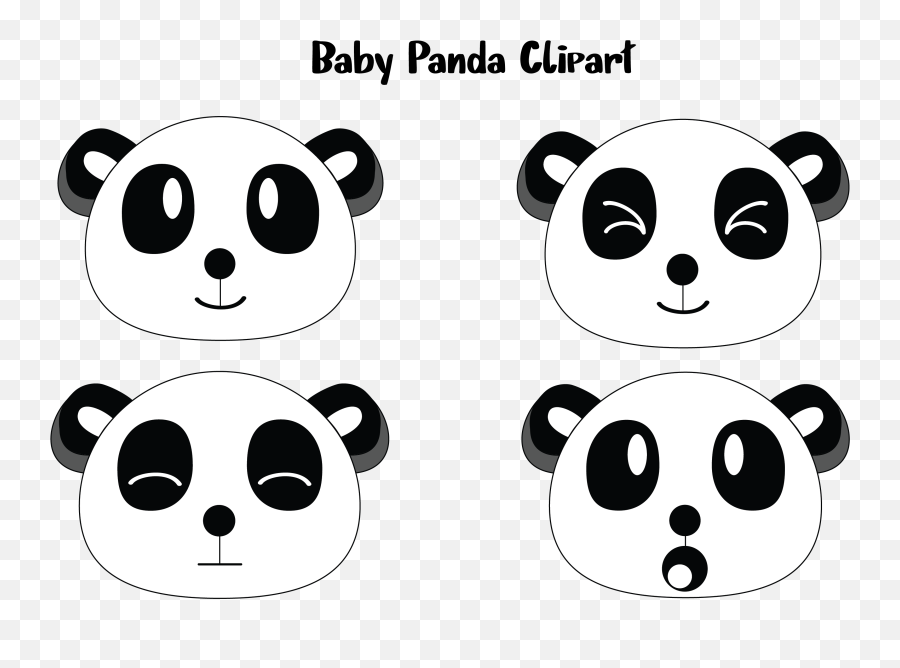 Baby Panda Vector - Dot Emoji,Generador De Emoticons