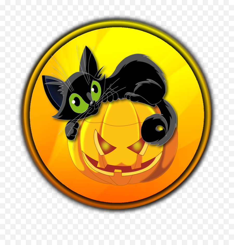 Cat On Pumpkin Agario Custom Skin Goku Skin Fantasy Girl - Black Halloween Cats Png Emoji,Cat Girl Emoji