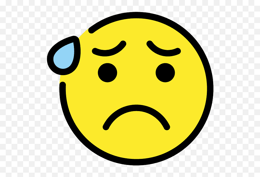 Emoji - Typographyguru Anxious Face Clipart,Pensive Emoji