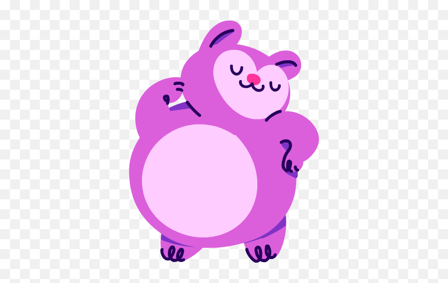 Giphy Sticker Pack - Purple Bear Gif Sticker Emoji,My Emotions Gif