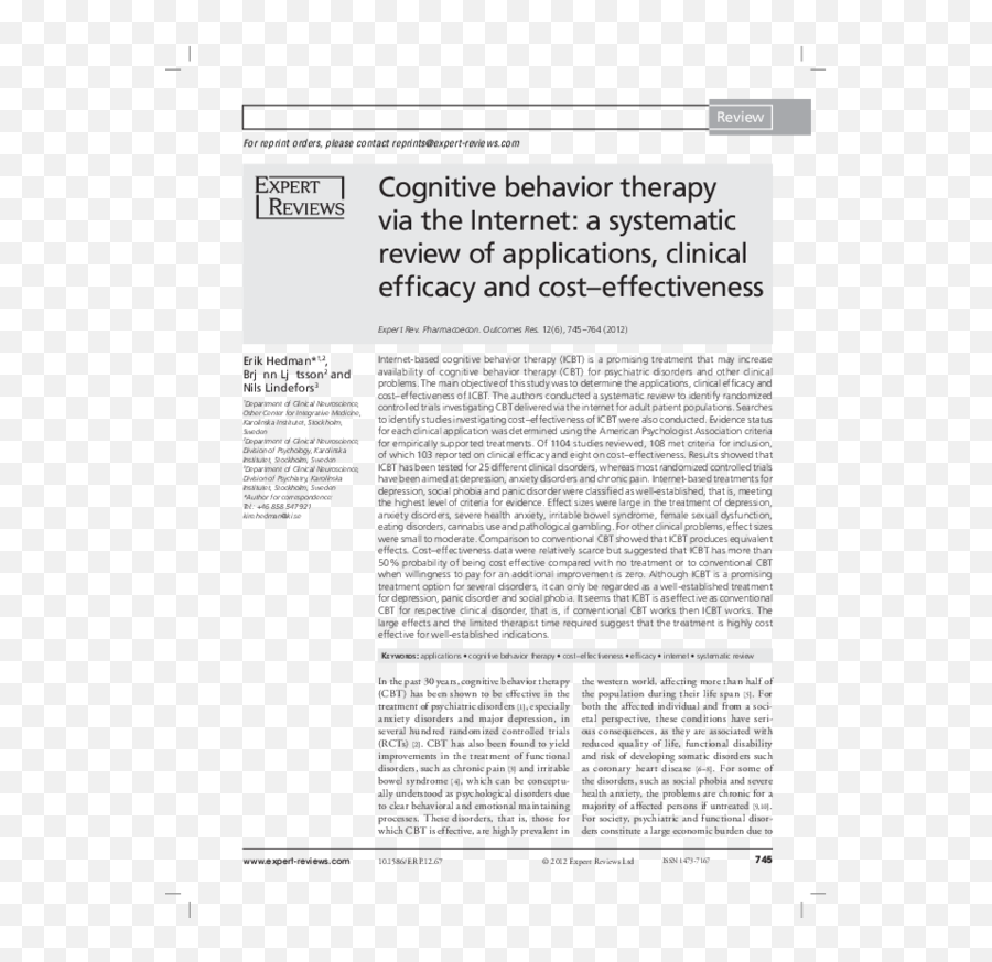 Pdf Cognitive Behavior Therapy Via The Internet A Emoji,Denollet Emotions Perspective