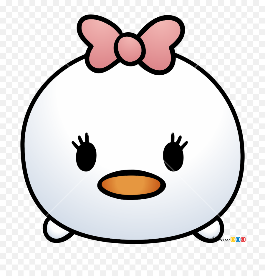 How To Draw Daisy Duck Disney Tsum Tsum Emoji,Aw Cute Emoji