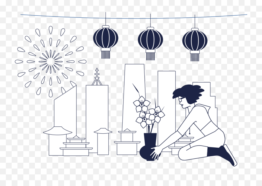Chinese New Year Decoration Illustration In Png Svg Emoji,Happy New Year Emoji 2022