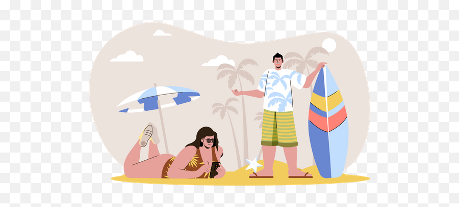 Beach Icon - Download In Glyph Style Emoji,Enjoy Beach Emoji