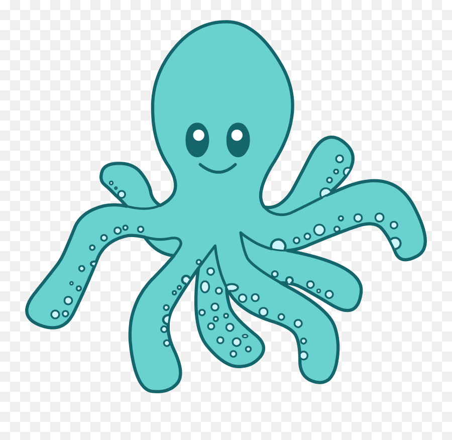 Octopus Clipart Two - Octopus Clipart Png Transparent Png Ocean Count And Clip Cards Emoji,Tentacle Emoji
