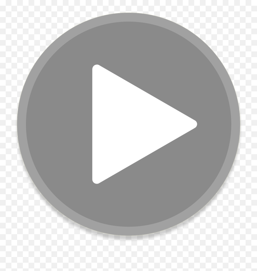 Play Grey Button Transparent Png - Boton De Play Youtube Emoji,Play Button Emoji