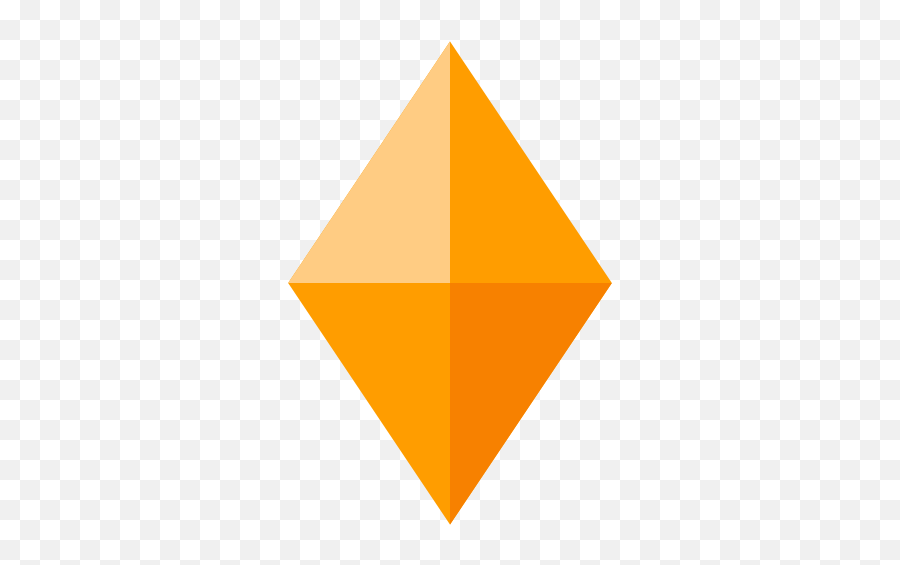 Large Orange Diamond - Vertical Emoji,Big Orange Emojis