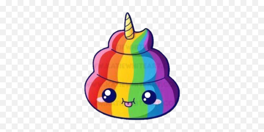 Popo Unicornio Sticker - Unicorn Poop Emoji Clipart,Emoji De Popo