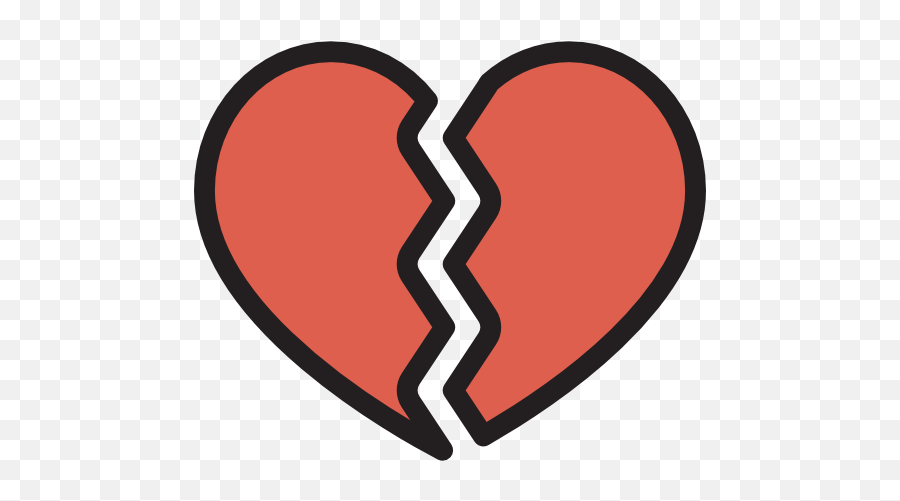 Love Shapes Romantic Heartbreak - Heart Break Broken Heart Icon Emoji,Twitter Heart Emoji