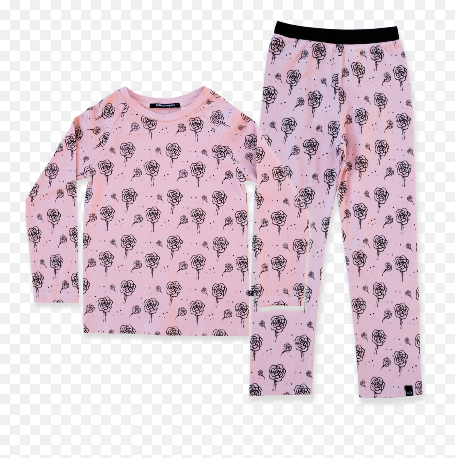 Hello Stranger Rose Winter Pjs - Pajamas Emoji,Boys Emoji Pyjamas