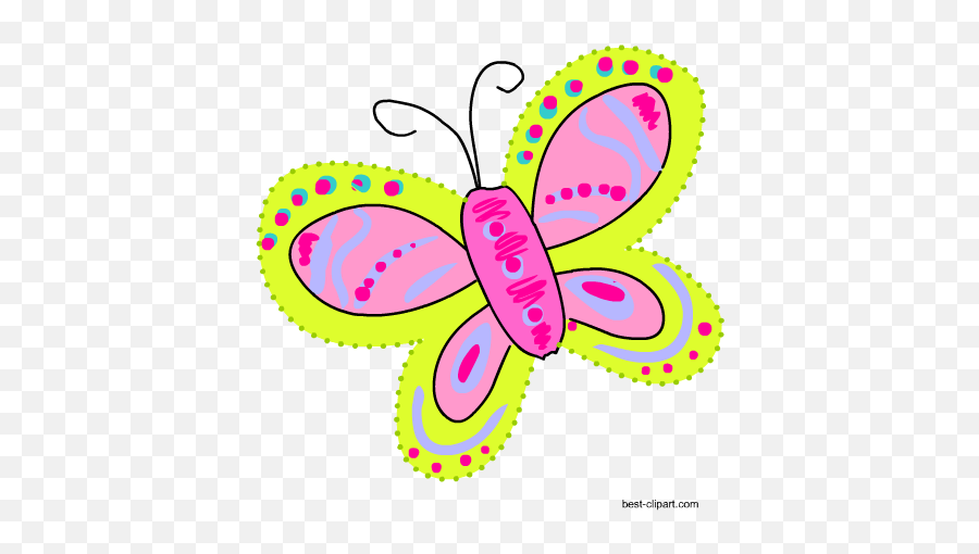 Free Cute Butterfly Clip Art Graphics - Shadyside High School Emoji,Pink Butterfly Emoji