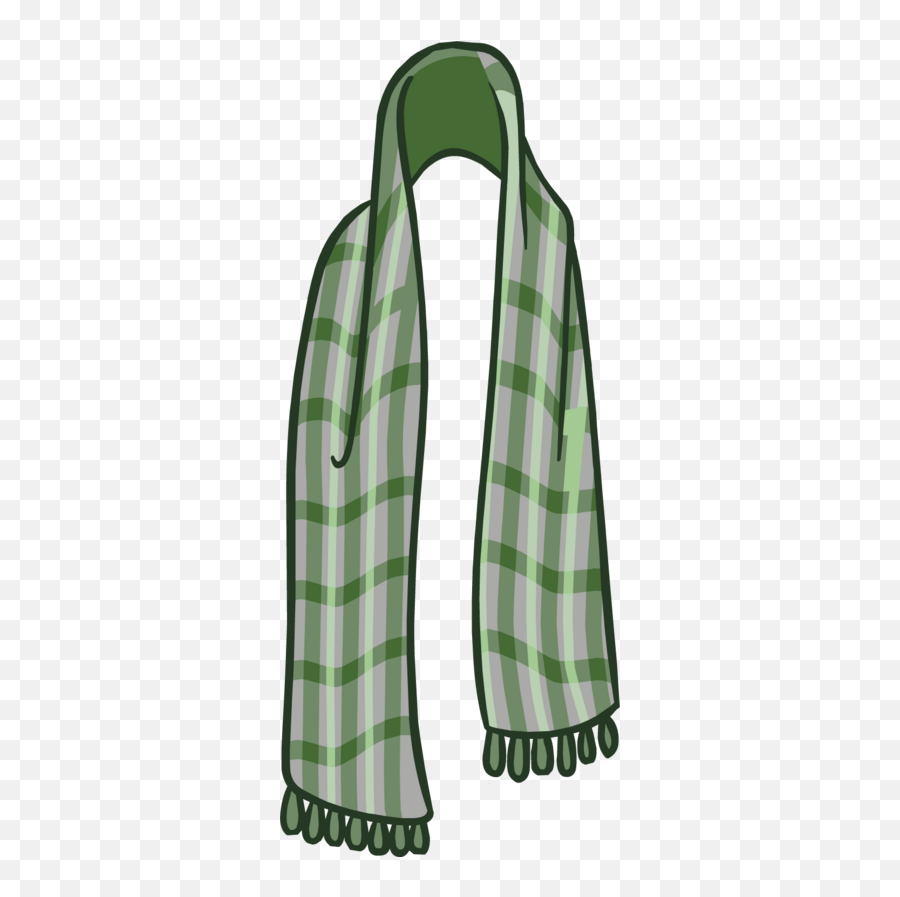 Green Plaid Scarf Club Penguin Wiki Fandom - Solid Emoji,Emoji Socks Rue21