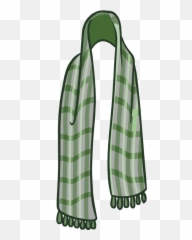 Green Plaid Scarf Club Penguin Wiki Fandom - Solid Emoji,Emoji Socks Rue21