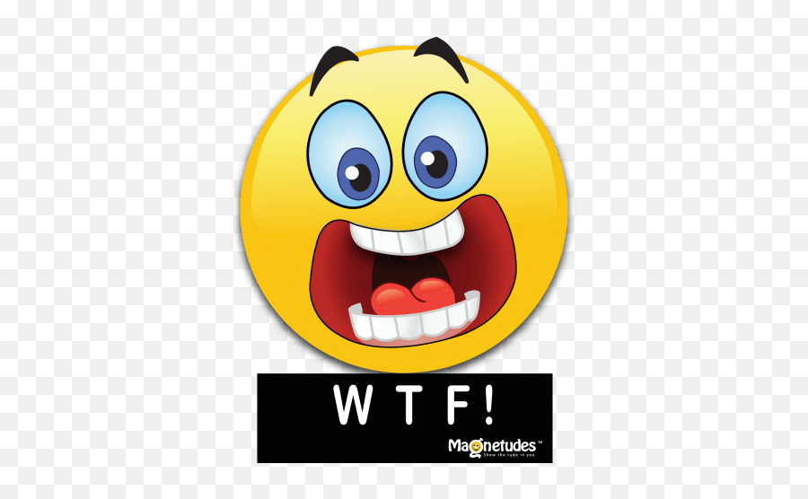 Emoji Car Magnets With Captions - Wtf Emoji Png,Hilarious Emoji