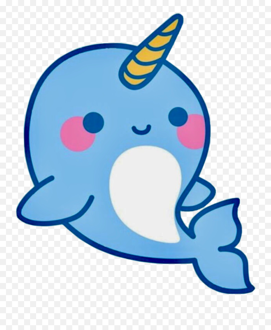 Narwal Sticker - Narwhal Kawaii Emoji,Narwal Emoji