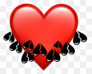 Coeur Iphone Png - Girly Emoji,Emoji Coeur Rouge