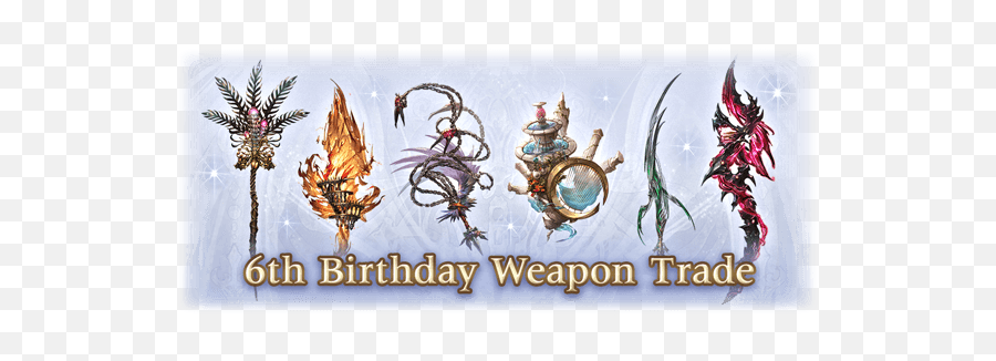Granblue En Unofficial On Twitter Yes The 6th - Gbf 6th Birthday Weapon Trade Emoji,Granblue Crystals Discord Emojis