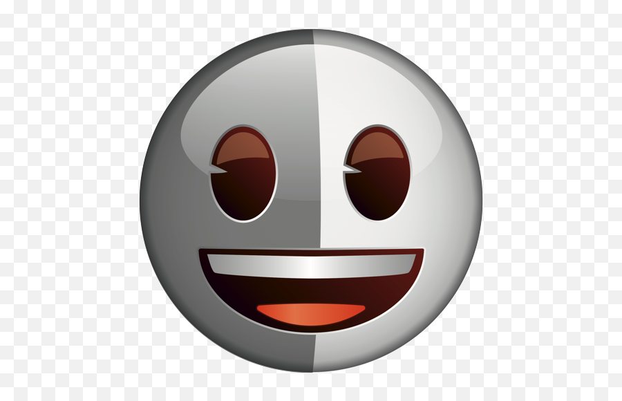 Emoji U2013 The Official Brand Smiling Face Variant Two Greys - Happy,Cut Emoji