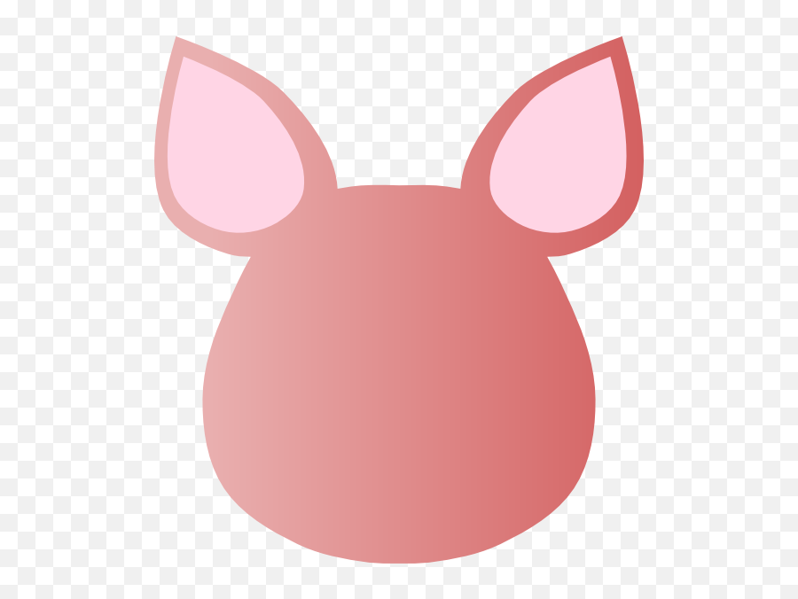 Totetude Blank Pig Face Clip Art At - Blank Animal Face Clipart Emoji,Blank Face Emoji