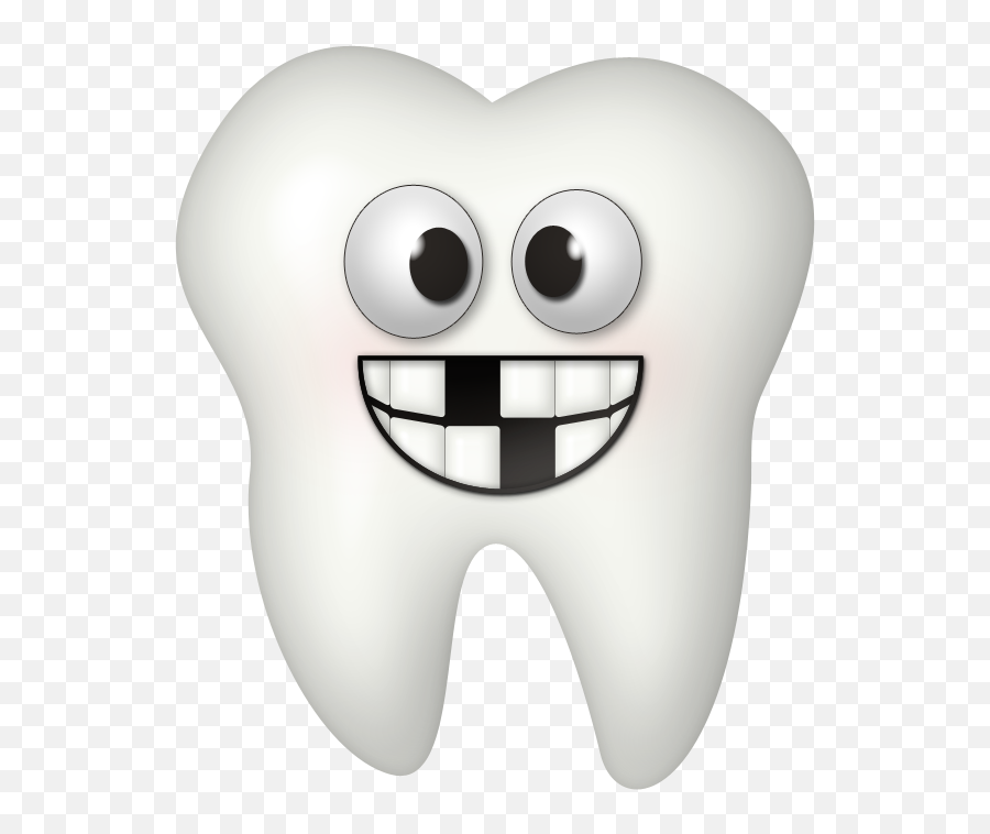 Toothy Grin - Cartoon Tooth With Braces Emoji,Calvo Emoticon Facebook