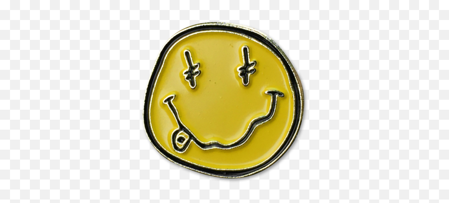 Deathwish Paradise Lapel Pin - Happy Emoji,Boarders Emoticon