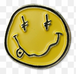 Deathwish Paradise Lapel Pin - Happy Emoji,Boarders Emoticon