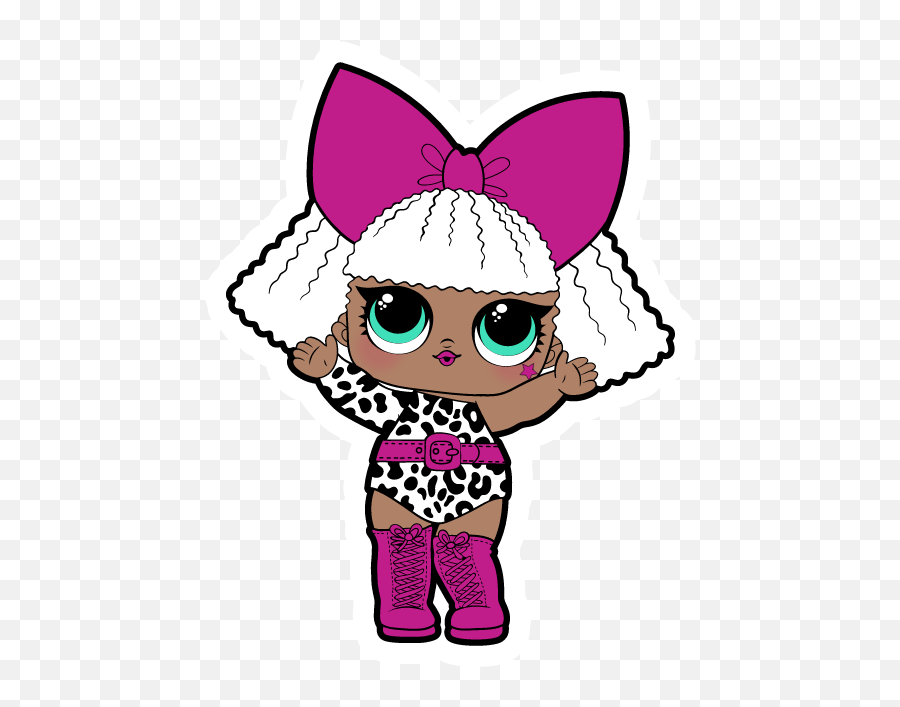 Lol Doll Diva Sticker - Diva Lol Dolls Cartoon Emoji,Diva Emoji