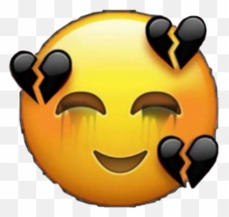 Emoji Cry Black Sticker By Girs Ys - Imagenes De Sad Emojis,Black Girl Robe Emoji